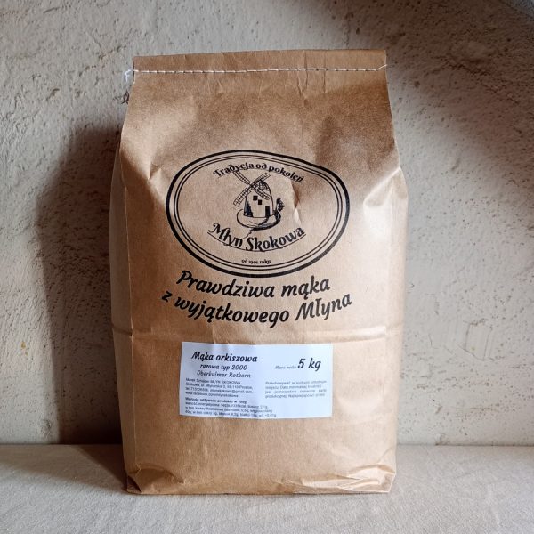 Mąka orkiszowa razowa typ 2000 Oberkulmer Rotkorn 5 kg u