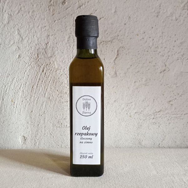 Olej rzepakowy tłoczony na zimno 250 ml